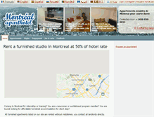 Tablet Screenshot of montreal-aparthotel.com